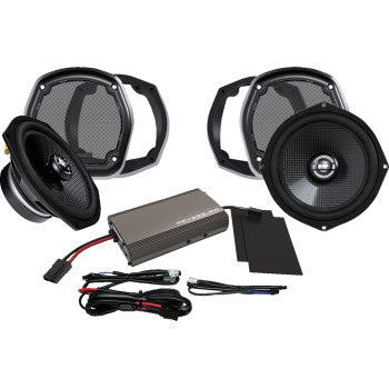 Hogtunes Amplifier/Speaker Kit - 225 W - Lower Fairing - '99-'13 FLHT/FLHX/FLTR - 702-XL AMP KIT