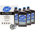 S&S Cycle Oil Change Kit - Chrome Filter - '99-'17 Twin Cam - 4 US quarts - 218942