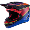 Alpinestars Supertech M10 Era MIPS Motorcycle Helmet - Gloss Blue/Red/Yellow Fluo - 0110-9257