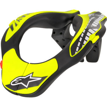 Alpinestars Youth Neck Support - Black/Yellow Fluo - 2707-0113