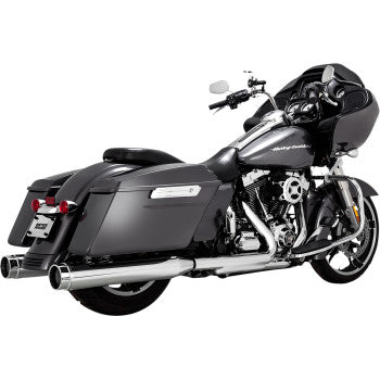 Vance & Hines 4-1/2" Torquer Mufflers for Select 1995-2016 Harley-Davidson Touring Models - Chrome - 16673