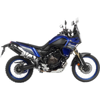 LeoVince LV One Evo High-Mount Slip-On Muffler for 2019-2026 Yamaha Tenere 700 - Matte Black - 14465EBU