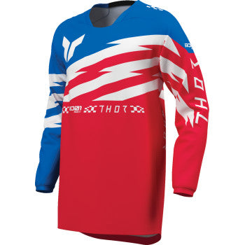 Thor Youth Launchmode Shockie Jersey - Red/Blue