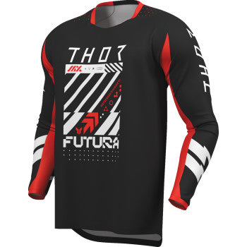 Thor Youth Launchmode Futura Jersey - Black/Red