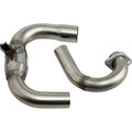FMF Megabomb Head Pipe with Mid Pipe - Stainless Steel - Yamaha 250 - 044449