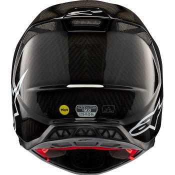 Alpinestars Supertech M10 Solid MIPS Motorcycle Helmet - Gloss Black Carbon - 0110-8571