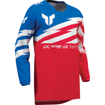 Thor Youth Launchmode Shockie Jersey - Red/Blue
