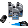 Drag Specialties Oil Full Synthetic Oil Change Kit - 20W50 - M8 - Black Filter