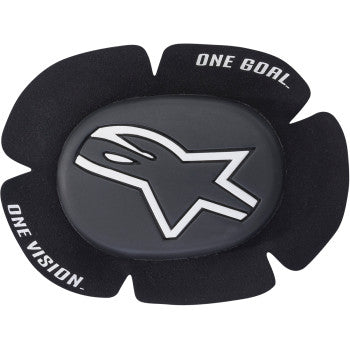 Alpinestars GP Sport Evo Knee Sliders - Black/White - 6403020-12