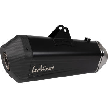 Leovince LV-12 R Slip-On Muffler for Select KTM 1050 / 1090 / 1190 Adventure & 1290 Super Adventure Models - Black - 15309BU