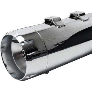 S&S Cycle 4-1/2" MK45 Performance Mufflers for Select Harley-Davidson Street Glide / Road Glide / Touring Models - Chrome Thruster - 550-0665