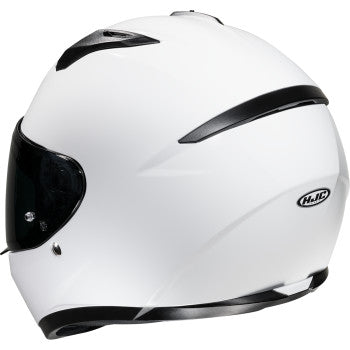 HJC C10 Solid Motorcycle Helmet - White - 0101-19570