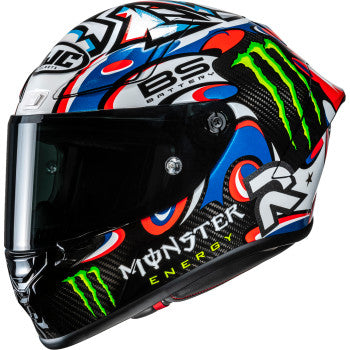 HJC RPHA 1N V2 Carbon Quartararo Le Mans III Motorcycle Helmet - MC21 - 0101-20451