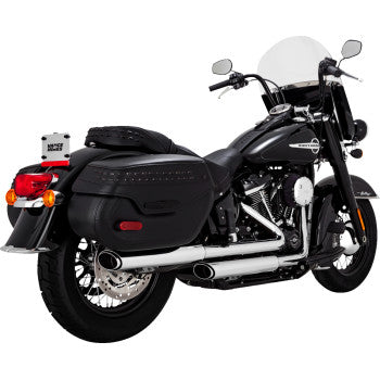 Vance & Hines 3" Twin Slash Slip-On Mufflers for Select Harley-Davidson Heritage Classic / Deluxe / Hydra-Glide Revival Models - Chrome - 16379