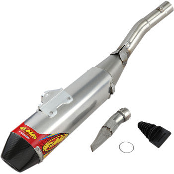 FMF Factory 4.1 RCT Slip-On Muffler for Select Yamaha YZ450F / YZ450FX / WR450F Models - Stainless Steel/Aluminum with Carbon Fiber End Cap - 044443