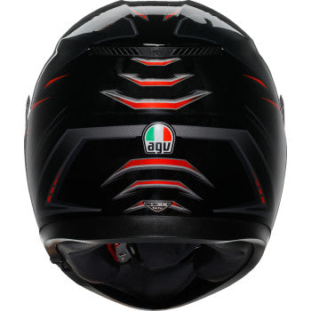 AGV K3 Syth Motorcycle Helmet - Black/Red