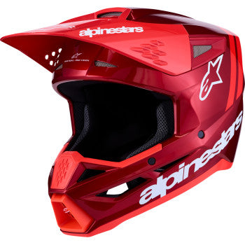 Alpinestars SM3 Radium Motorcycle Helmet - Red/Red Fluo/White - 0110-9807