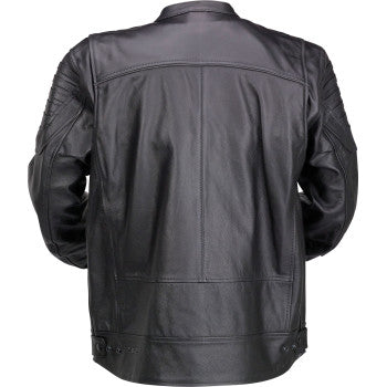 Z1R Widower Leather Jacket - Black