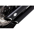 Vance & Hines 3" Twin Slash Slip-On Mufflers for Select Harley-Davidson Softail Models - Black - 46376