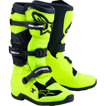 Alpinestars Youth Tech 7S Boots - Fluorescent Yellow/Black - 2015017-551