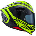 Alpinestars Supertech R7 Zeal 22.06 Motorcycle Helmet - Gloss Yellow Fluo/Black/White - 0101-19024