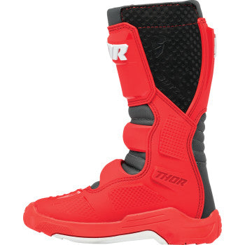 Thor Youth Blitz XR Boots - Red/Charcoal
