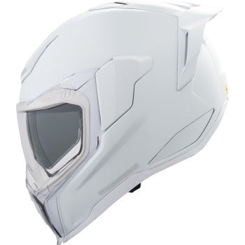 ICON Ultraflite Solid MIPS Motorcycle Helmet - Gloss White