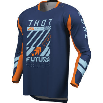 Thor Youth Launchmode Futura Jersey - Navy/Orange
