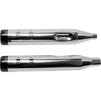S&S Cycle 4-1/2" MK45 Performance Mufflers for Select Harley-Davidson Street Glide / Road Glide / Touring Models - Black Thruster - 550-0664
