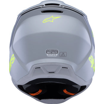 Alpinestars Youth SM3 Helmet - Radium - Matte Gray/Black/Yellow Fluo - 8301825-9510