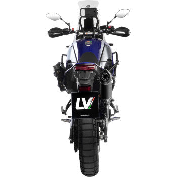 LeoVince LV One Evo High-Mount Slip-On Muffler for 2019-2026 Yamaha Tenere 700 - Matte Black - 14465EBU