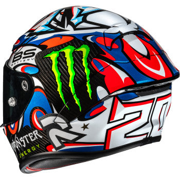 HJC RPHA 1N V2 Carbon Quartararo Le Mans III Motorcycle Helmet - MC21 - 0101-20451
