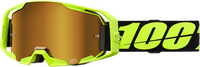 100% Armatic Goggle - Neon Yellow Mirror True Gold - 50060-00004
