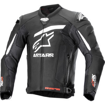 Alpinestars GP Plus R v4 Rideknit® Leather Jacket - Black/White - 3100324-12