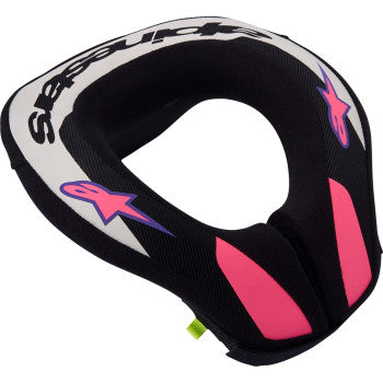 Alpinestars Youth Sequence Neck Roll - Black/Light Gray/Purple - 6741018-1568-LXL