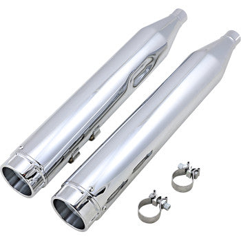 Vance & Hines 4-1/2" Torquer Mufflers for Select 1995-2016 Harley-Davidson Touring Models - Chrome - 16673