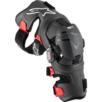 Alpinestars RK-7 Plasma Knee Braces - Black/Red - 6500825-13-L