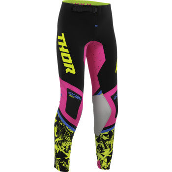 Thor Youth Sportsmode Punk'd Pants - Black/Fuchsia