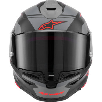 Alpinestars Supertech R7 A-Core 22.06 Motorcycle Helmet - Matte Black/Gray/Red - 0101-19036