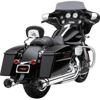 Cobra Race-Pro Slip-On Mufflers for Select 1995-2016 Harley-Davidson Touring / Tri Glide Models - Chrome - 6218