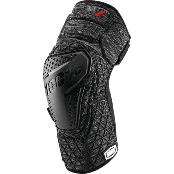 100% Surpass Knee Guards - Heather Gray/Black