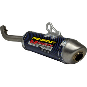 Pro Circuit Ti-2 Silencer - R304 - Blue Titanium/Carbon Fiber - YZ 125 - 1132412K