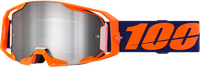 100% Armatic Goggle - Neon Orange Mirror Silver Flash - 50060-00003