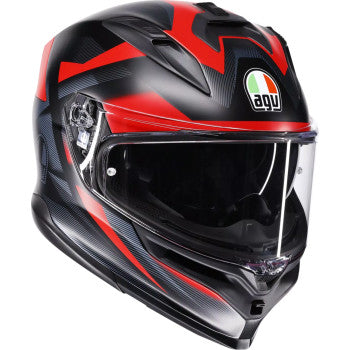 AGV K7 Glimpse Motorcycle Helmet - Matte Black/Red