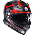 AGV K7 Glimpse Motorcycle Helmet - Matte Black/Red