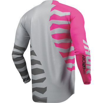 Thor Launchmode Shredder Jersey - Gray/Fuchsia
