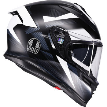 AGV K7 Glimpse Motorcycle Helmet - Matte Black/White