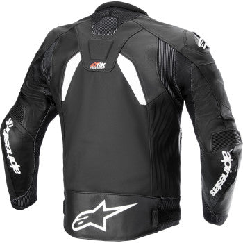 Alpinestars GP Plus R v4 Rideknit® Leather Jacket - Black/White - 3100324-12
