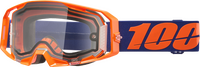 100% Armatic Enduro Moto Goggle - Neon Orange Clear - 50070-10003