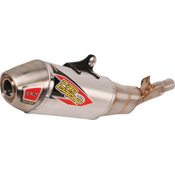 Pro Circuit T-6 Slip-On Silencer for 2024-2025 Kawasaki KX450 - Stainless Steel/Aluminum - 0122445A